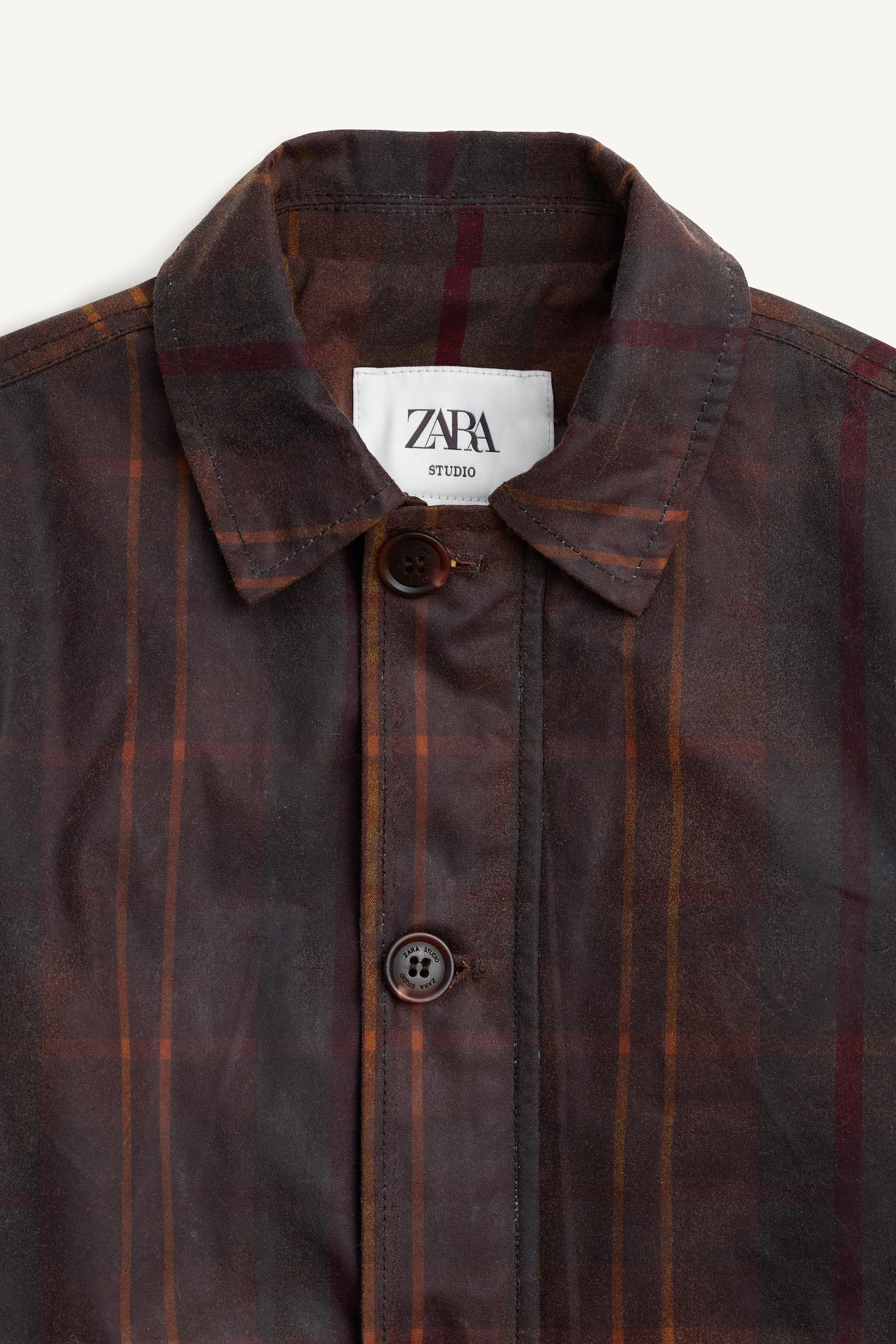 LIMITED EDITION WAXED PLAID COAT